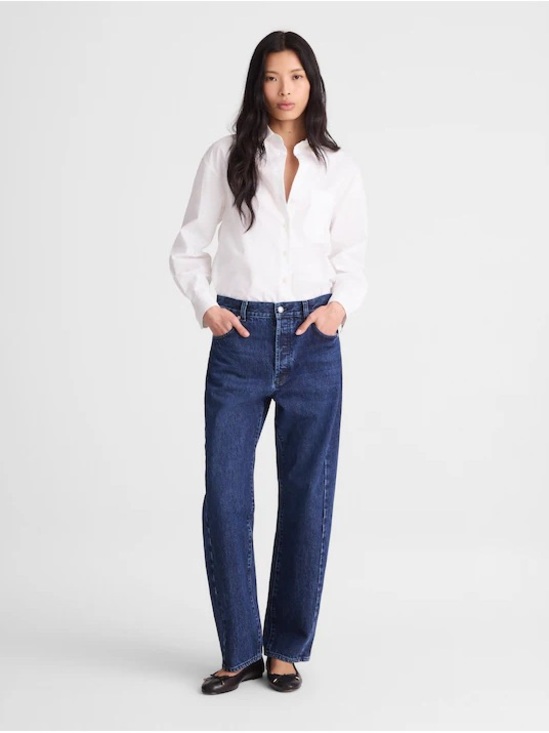 Madewell Denim - Madewell Tall Pieced Barrel-Leg Jeans • size 27 Tall • NWT • NY517
